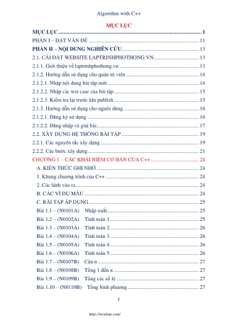 algorithm with c