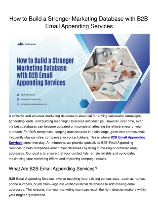 B2B Email Marketing Services