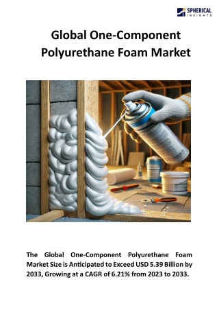 Global One-Component Polyurethane Foam Market