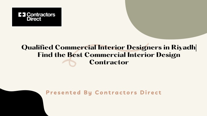 qualified commercial interior designers in riyadh