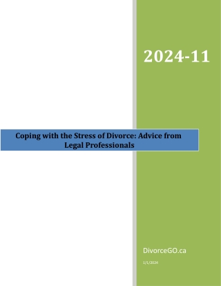 Coping with the Stress of Divorce: Advice from Legal Professionals