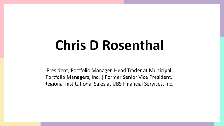 chris d rosenthal