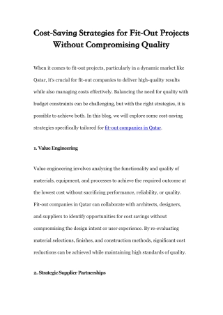 cost saving cost saving strategies without