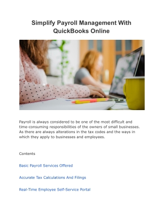 Online payroll quickbooks