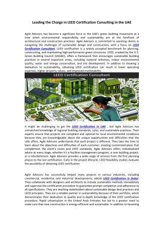 leading the charge in leed certification
