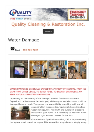 Water Damage Repair