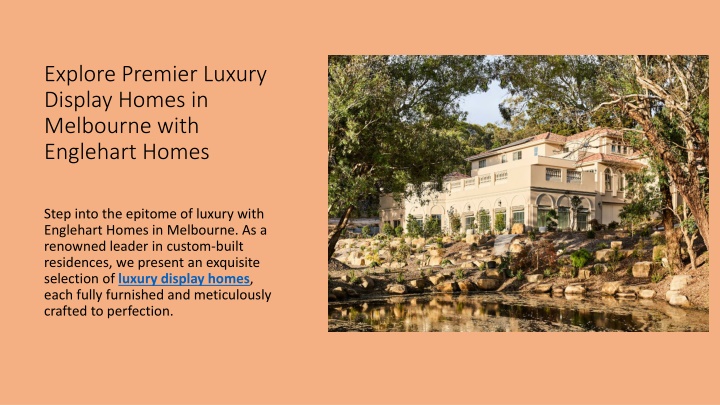 explore premier luxury display homes in melbourne with englehart homes