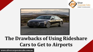the drawbacks of using rideshare cars