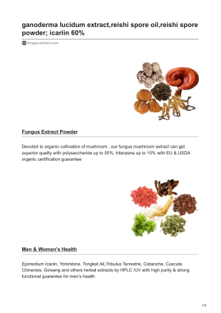 ganoderma lucidum extract reishi spore oil reishi