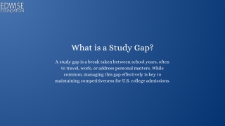 what is a study gap