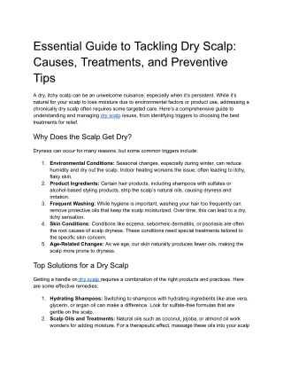 Dry Scalp_ Causes, Treatments, and Preventive Tips