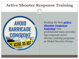 Active Shooter Response Training