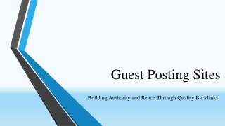 Guest posting sites