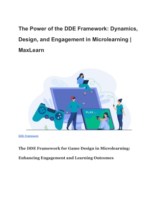 the power of the dde framework dynamics
