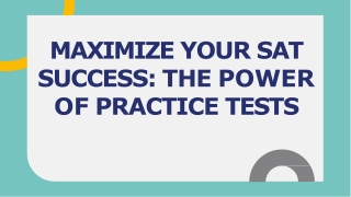 Boosting Your SAT Score with Practice Tests