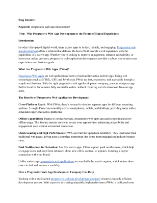 blog content