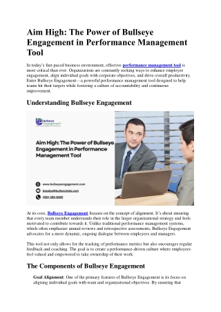 aim high the power of bullseye engagement