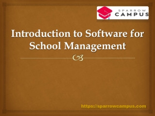 introduction to software for school management