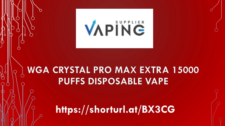 wga crystal pro max extra 15000 puffs disposable vape