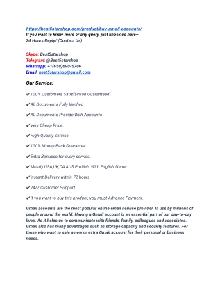 Buy Gmail Accounts