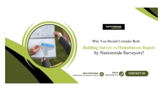 Why You Should Consider Both Building Survey vs Homebuyers Report by Nationwide SurveyorS