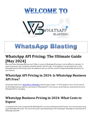 whatsapp api pricing the ultimate guide may 2024