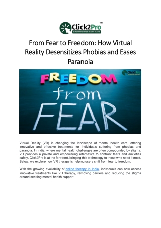 from fear to freedom how virtual from fear