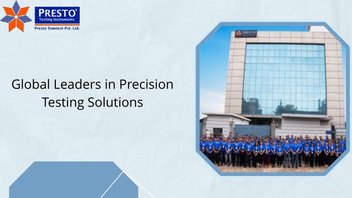 global leaders in precision testing solutions