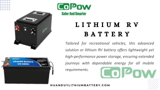 Lithium RV Battery