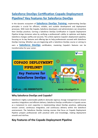 salesforce devops certification copado deployment