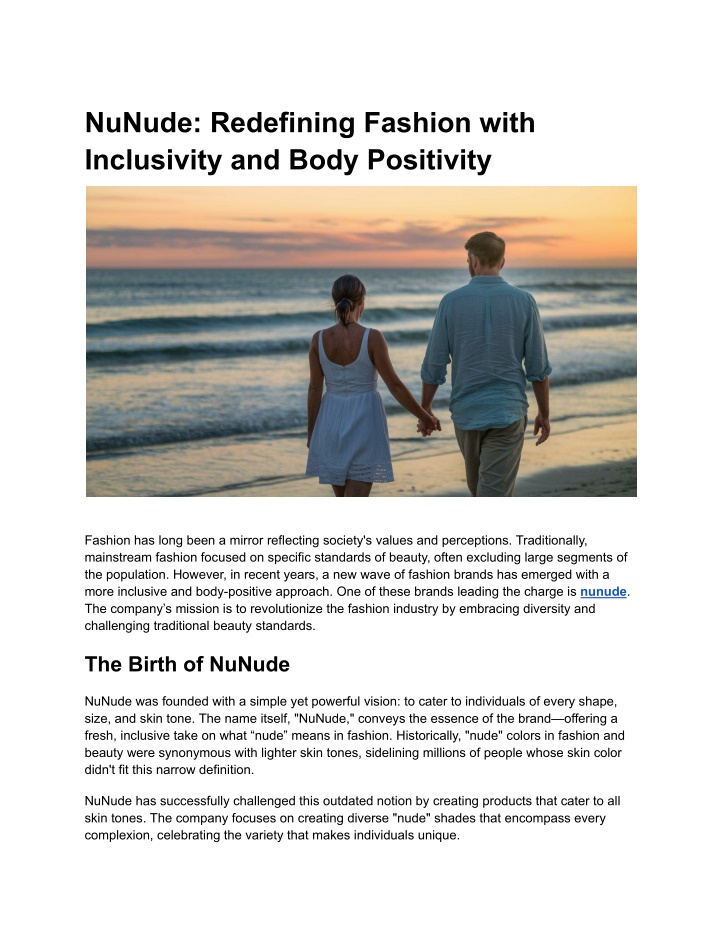 nunude redefining fashion with inclusivity