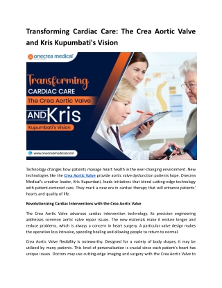 Transforming Cardiac Care _The Crea Aortic Valve and Kris Kupumbati's Vision.docx