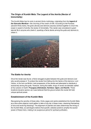 The Origin of Kumbh Mela: The Legend of the Amrita (Nectar of Immortality)