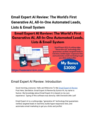 Email Expert AI Review