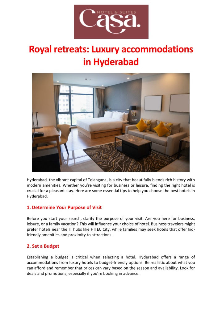 royal retreats luxury accommodations in hyderabad