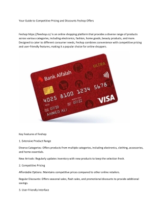 Your Guide to Competitive Pricing and Discounts Feshop Offers (1)