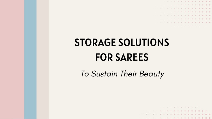 storage solutions for sarees