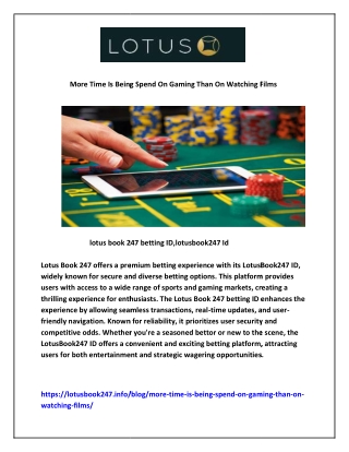 more time is being spend on gaming than
