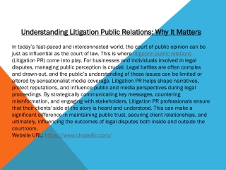 Understanding Litigation Public Relations: Why It Matters