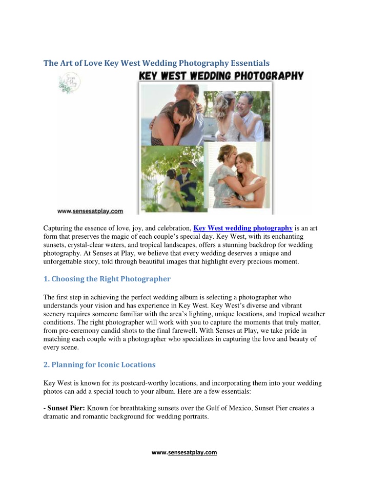 the art of love key west wedding photography