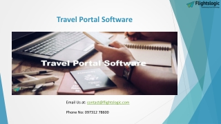 Travel Portal Software