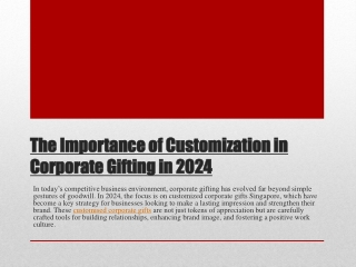 The Importance of Customization in Corporate Gifting (2024)