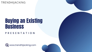 Buying an Existing Business | Trend Hijacking