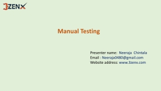 manual testing