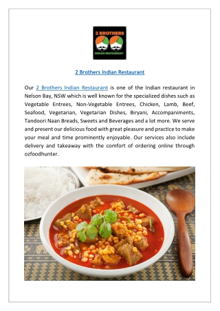 2 brothers indian restaurant