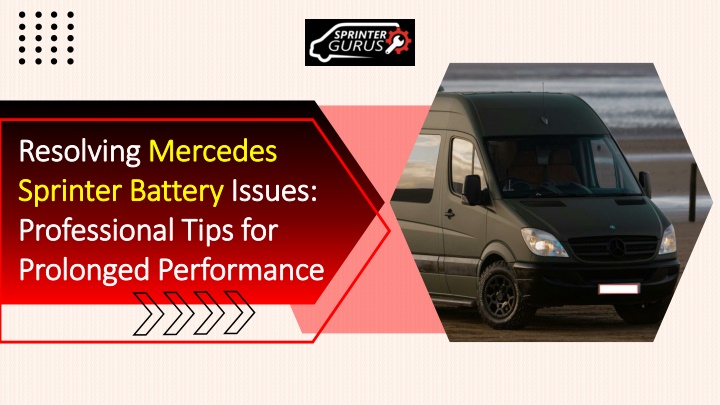 resolving mercedes sprinter battery issues