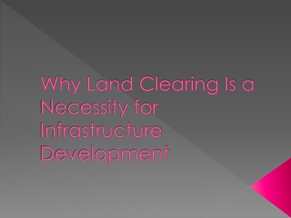 Why Land Clearing Is a Necessity for Infrastructure