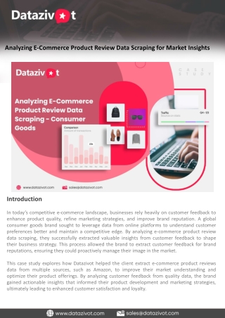 analyzing e commerce product review data scraping