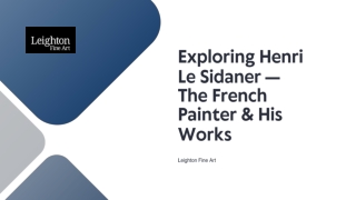 Exploring Henri Le Sidaner — The French Painter & His Works