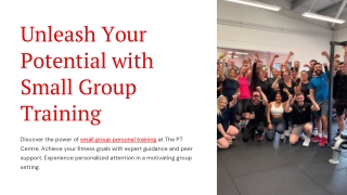 Unleash Your Potential with Small Group Training